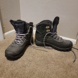 Winter Hiking Boots with Fur Lining